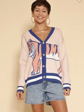 New Tiger Knit Cardigan